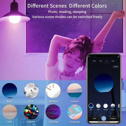 Tuya Bluetooth Smart LED Bulb E27 RGB  App Control