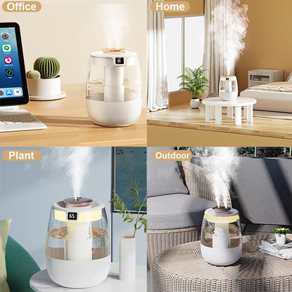 USB Aroma Humidifier with Dual Spray and Night Light