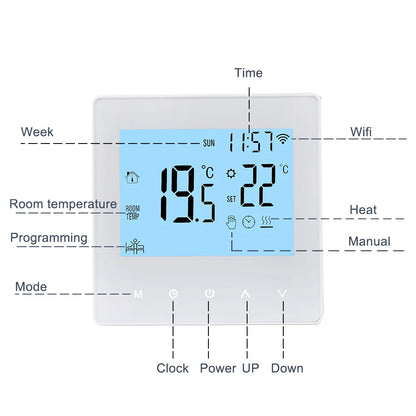 Tuya Smart WiFi Thermostat Programmable for Underfloor Heating