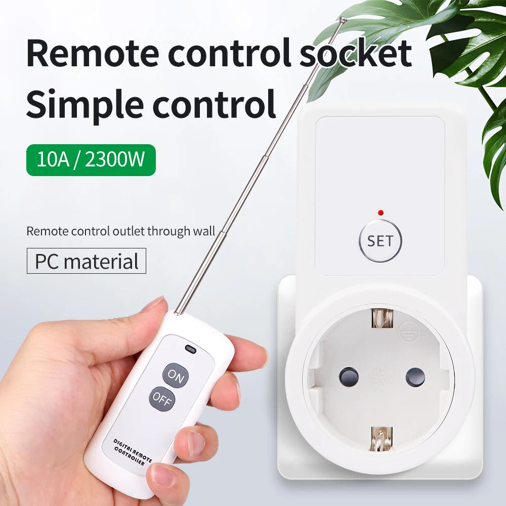 Wireless Remote Control Smart Plug EU Socket