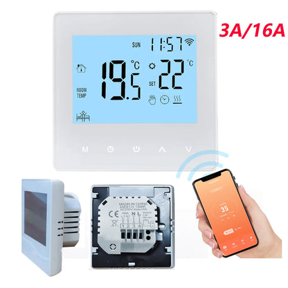 Tuya Smart WiFi Thermostat Programmable for Underfloor Heating