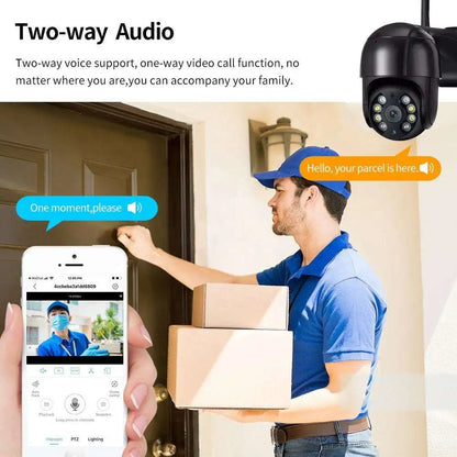 WiFi Outdoor Security Camera 4K with AI Human Tracking