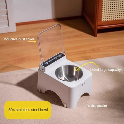 Smart Infrared Pet Feeder Bowl with Auto Open Cover