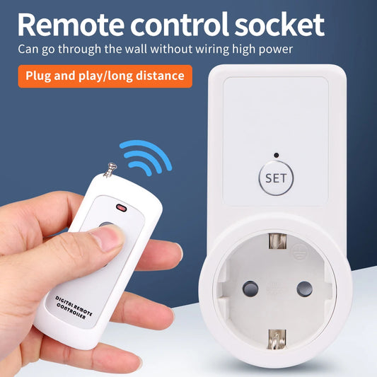 Wireless Remote Control Smart Plug EU Socket