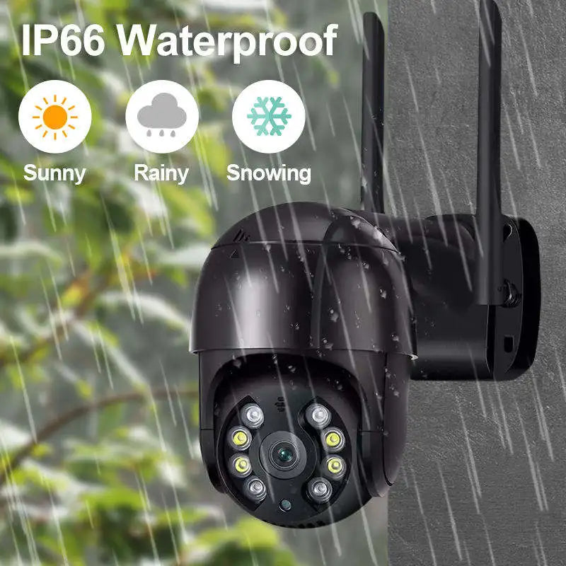 WiFi Outdoor Security Camera 4K with AI Human Tracking