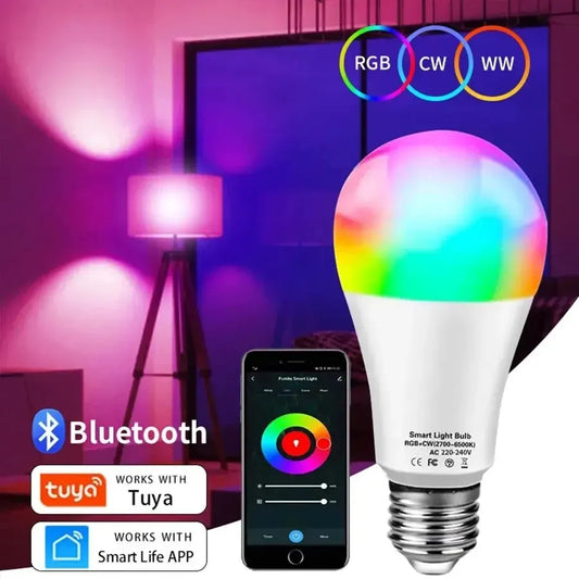 Tuya Bluetooth Smart LED Bulb E27 RGB  App Control