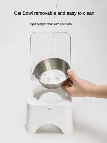 Smart Infrared Pet Feeder Bowl with Auto Open Cover