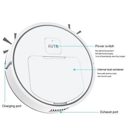 3-in-1 USB Rechargeable Robot Vacuum and Mop Combo