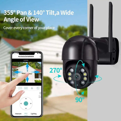 WiFi Outdoor Security Camera 4K with AI Human Tracking