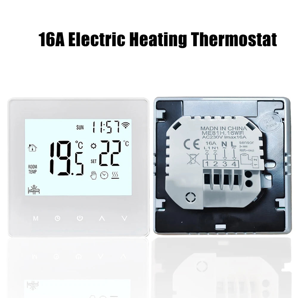 Tuya Smart WiFi Thermostat Programmable for Underfloor Heating
