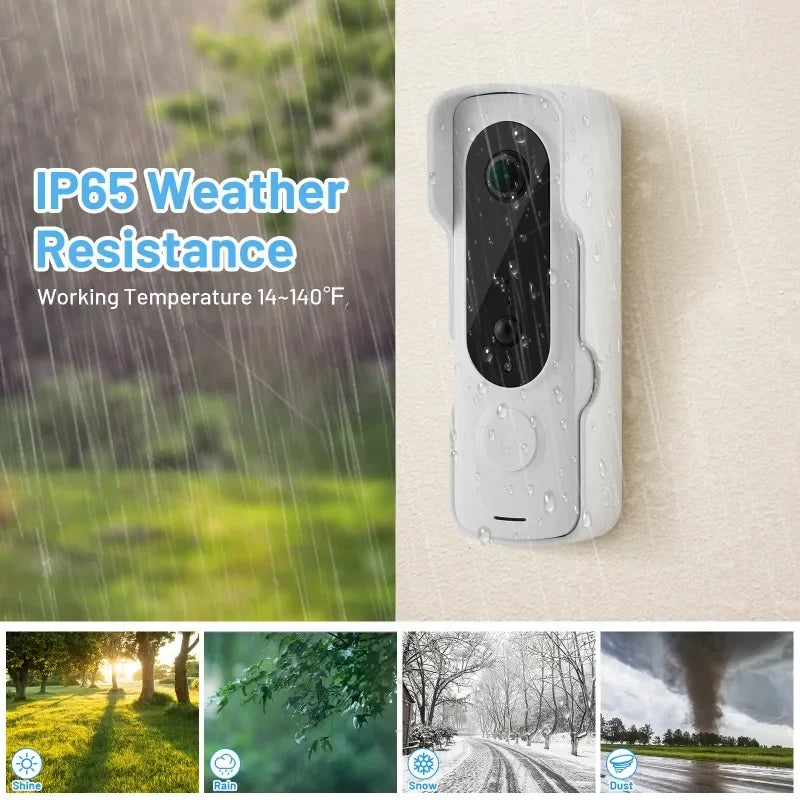 Smart WiFi Video Doorbell HD with Motion Detection Audio