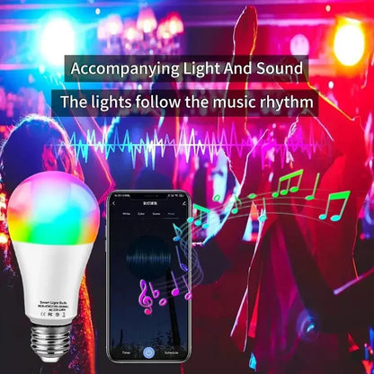 Tuya Bluetooth Smart LED Bulb E27 RGB  App Control